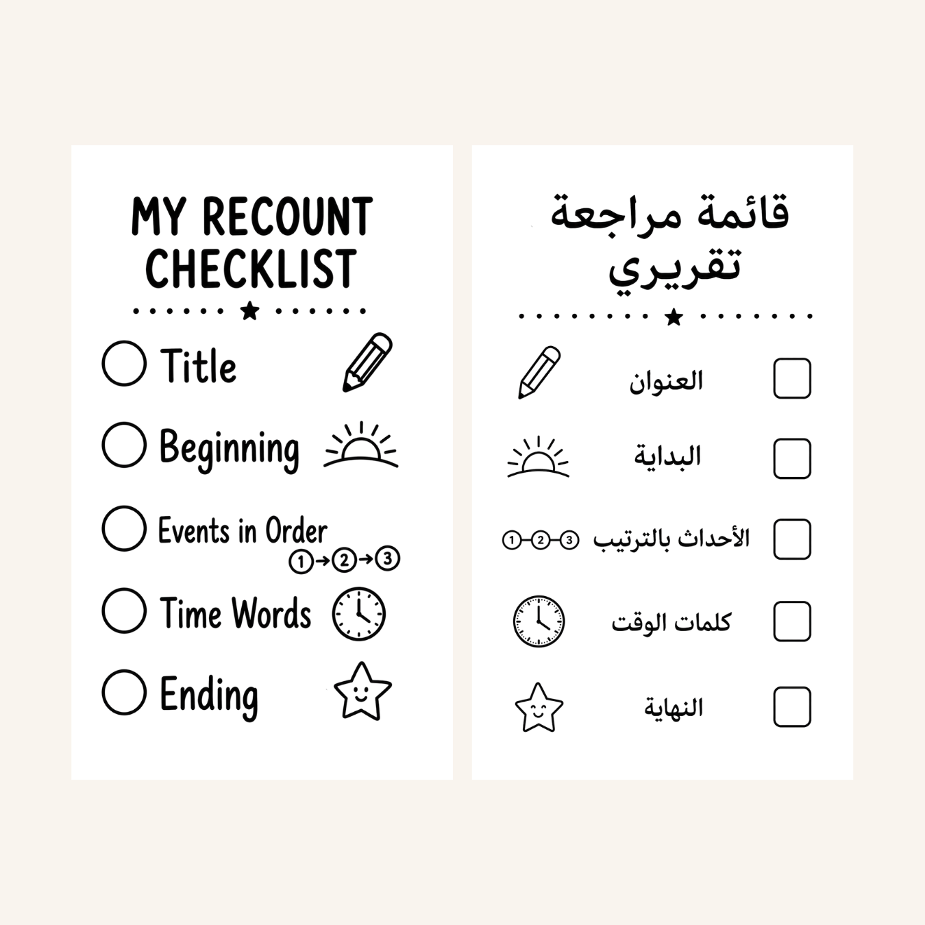 قائمة التحقق الخاصة بي من السرد-1